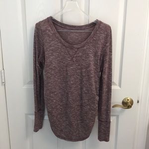 Purple maternity top